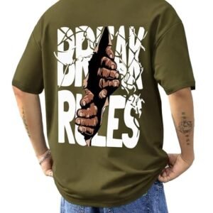 AUSK Baggy Hip-Hop T-Shirt for Men - Graphic Printed T Shirts || Oversized Men Tshirt || T-Shirts