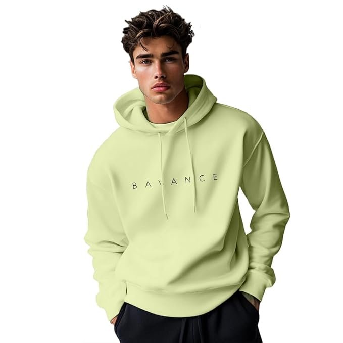 Nobero Printed Hoodies for Man | 280 GSM Rich Cotton Fleece Hooded Full Sleeve Sweatshirt for Man | Stylish Casual Wear Winter Hoodies for Men - Image 4